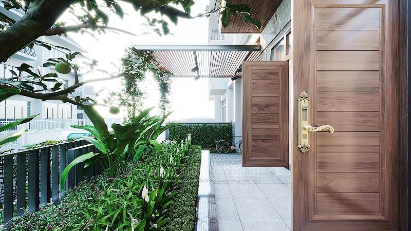 Sản phẩm cửa gỗ đẹp cho biệt thự tại hà nội